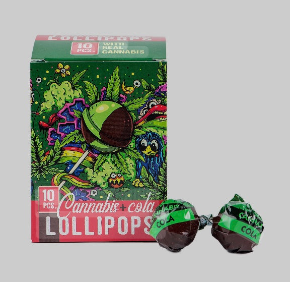 Cannabis/Cola Lollipop 10-pack